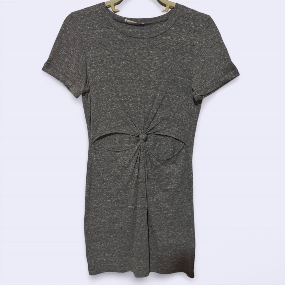 Knot-Front T-Shirt Dress